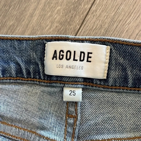 Agolde Denim Cut Off Shorts Nico Size 25 - Picture 6 of 12